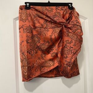 VICI | Satin Wrap Skirt